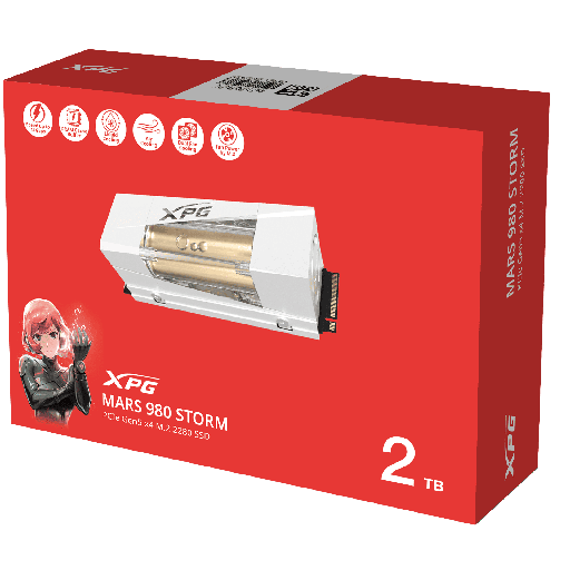 [842243034752] SSD ADATA MARS 980 STORM 2TB M2 2280 PCIEGEN5 SMAR-980S-2TCI 11M DE GARANTIA