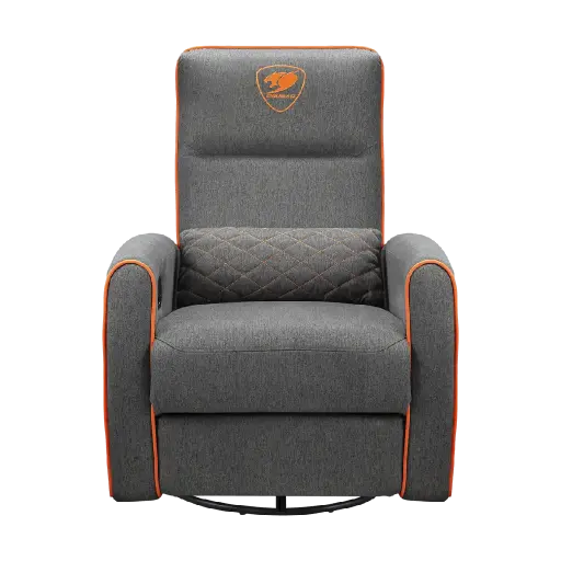 [192554008073] SILLON COUGAR FIDOM GRAY/ORANGE RECLINABLE GIRATORIO 3MFDFGRO.0001 11M DE GARANTIA