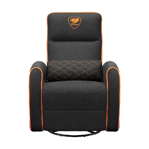 [192554008066] SILLON COUGAR FIDOM BLACK/ORANGE RECLINABLE GIRATORIO 3MFDFORB.0001 11M DE GARANTIA