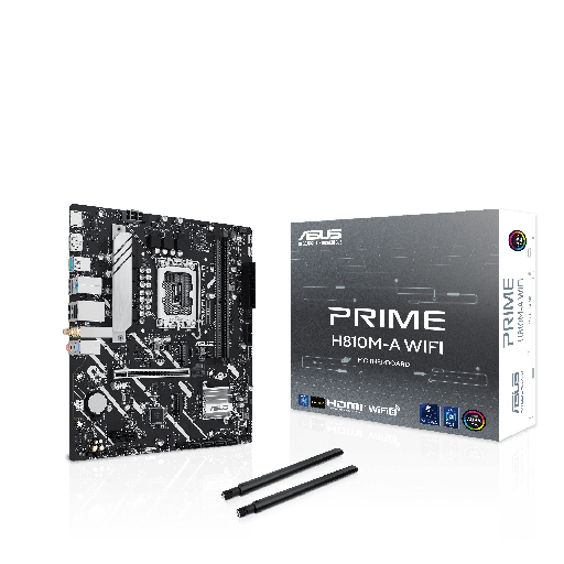 [197105842526] MOTHER INTEL H810M-A LGA1851 WIFI ASUS PRIME 2xDDR5 96GB M-ATX 90MB1KJ0-M0EAY0 1AÑO DE GARANTIA