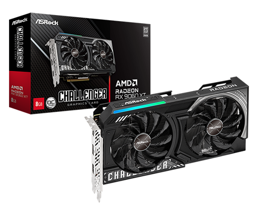 [4711581490864] TVIDEO ASROCK RX 9060XT CHALLENGER 8GB 128BIT HDMI DP 90-GA5TZZ-00UANZ 11M DE GARANTIA