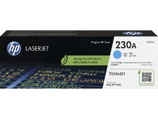 [193808760341] TONER HP 2301A CIAN 1800 PAGINAS COM/4203CDN/4203DW/4303DW/4303FDN/4303FDW W2301A SIN GARANTIA