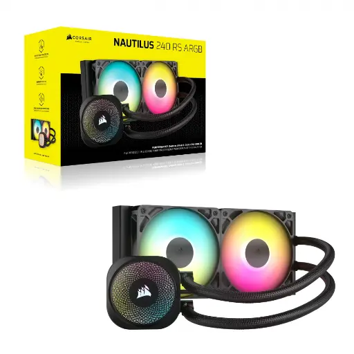 [840006687566] ENFRIAMIENTO CORSAIR NAUTILUS 240 RS NEGRO LGA 1851 AM5 CW-9060092-WW 11M DE GARANTIA 