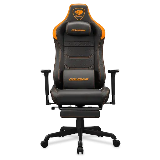[192554007465] SILLA COUGAR ARMOR EVO S NEGRO/NARANJA REPOSA PIES SOPORTA 120KG 3MEVSORB.0001 11M DE GARANTIA