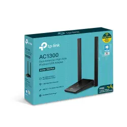 [840030701535] ADAPTADOR DE RED TPLINK T4U PLUS  1300MBITS  2.4-5GHZ USB 3.0 WLAN  INALAMBRICO 1ÑO DE GARANTIA  