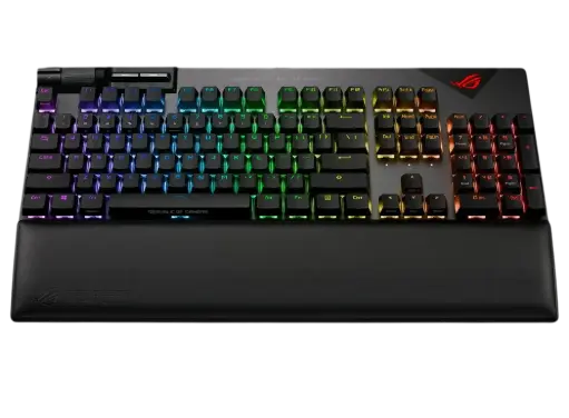 [195553434706] TECLADO ASUS XA08 STRIX FLARE II-NXRD-CA-PBT MECANICO USB 2.0 RGB 90MP02D6-BKAA01 1AÑO DE GARANTIA
