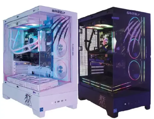 [662987044400] PC GAMER GRIZZLY INTEL CORE I5 14400F 4.7GHZ RTX5060 32GB NV3 2TB WIFI DISPONIBLE EN BLANCO Y NEGRO  PG-INTEL086 12M DE GARANTIA