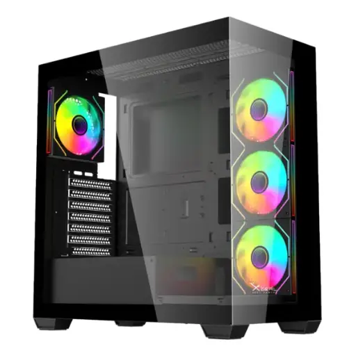 [7503046942752] GABINETE XZEAL YRDEN XZ-140 ATX S/FUENTE RGB NEGRO XZCGB08B DIRECTO CON EL FABRICANTE 