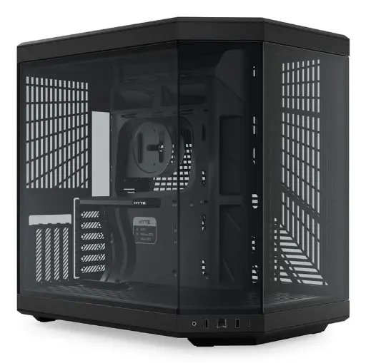 [848604045634] GABINETE HYTE Y70 EATX S/FUENTE CRISTAL NEGRO CS-HYTE-Y70-B 11M DE GARANTIA 