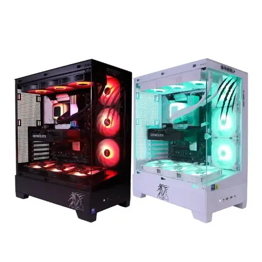 [662987044424] PC GAMER GRIZZLY INTEL CORE ULTRA 7 265F 5.30GHZ RTX5070 32GB NV3 1 TB WIFI BT DISPONIBLE EN BLANCO Y NEGRO PG-INTEL088 1 AÑO DE GARANTIA