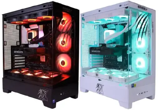 [662987044424] PC GAMER GRIZZLY INTEL CORE ULTRA 7 265F 5.30GHZ RTX5070 32GB NV3 1 TB WIFI BT DISPONIBLE EN BLANCO Y NEGRO PG-INTEL088 12M DE GARANTIA 