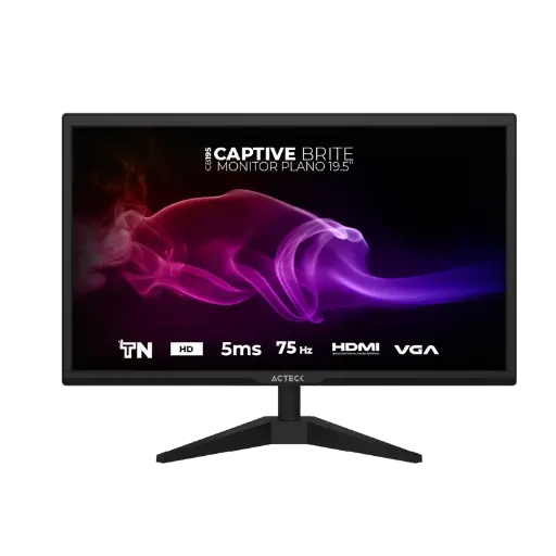 [7506215939409] MONITOR 20 ACTECK CAPTIVE BRITE CB195 5MS 60HZ HD TN AC-939409 12M DE GARANTIA