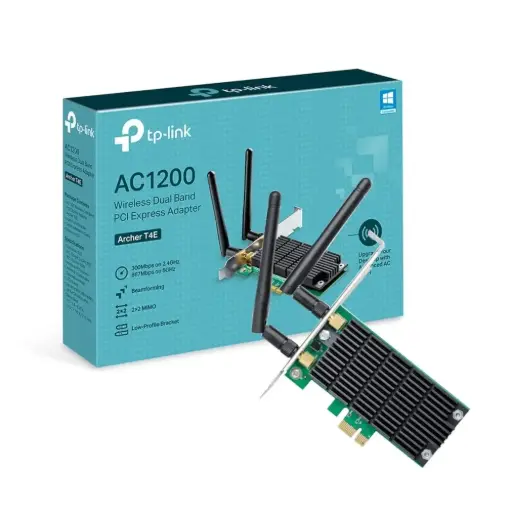 [810142824101] TARJETA WIFI TPLINK ARCHER T4E PCI EXPRESS DUAL BANDA AC1200 12M DE GARANTIA