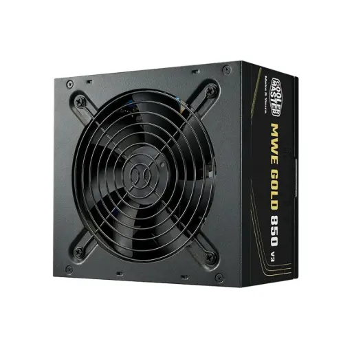 [884102125737] FUENTE COOLER MASTER 850W MWE V3 80 PLUS GOLD NO MODULAR ATX 3.1 MPE-8506-ACAG-BUS 11M DE GARANTIA
