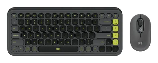 [097855199904] KIT 2 EN 1 LOGITECH POP ICON COMBO BLUETOOTH NEGRO VERDE 920-013052 11M DE GARANTIA