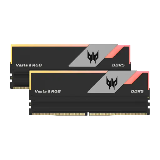[887184017952] RAM ACER PREDATOR VESTA II DDR5 64GB 2X32 6400MH RGB NEGRO BL.9BWWR.373 12M DE GARANTIA
