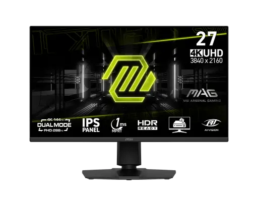 [824142409268] MONITOR 27 MSI MAG 275UPD E14 1MS 144HZ UHD IPS DUAL MODE/288HZ ANTI-GLARE ADAPTIVE SYNC 12M DE GARANTIA