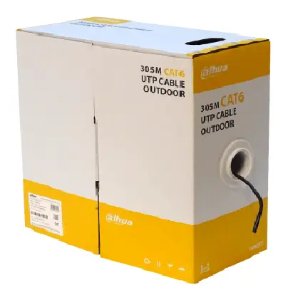 [6939554987618] BOBINA DAHUA CAT6 NEGRO UTP EXT 305M DH-PFM920-6U SIN GARANTIA