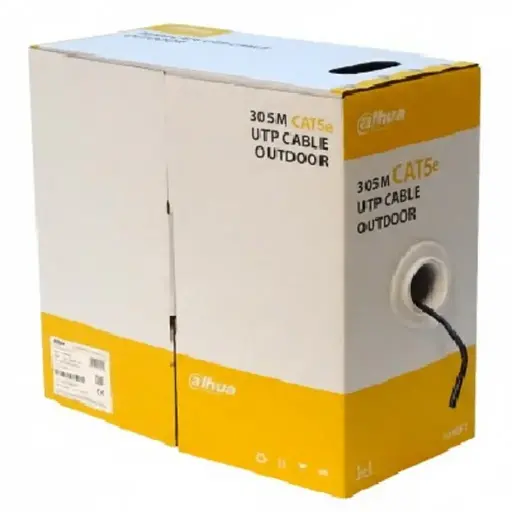 [6939554987205] BOBINA DAHUA CAT5E NEGRO UTP EXT 305M DH-PFM920-5EU SIN GARANTIA
