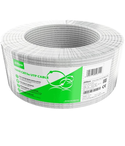 [6923142505385] BOBINA DAHUA CAT5E BLANCO UTP 100M DH-PFM922I-5EUN-C-100 SIN GARANTIA