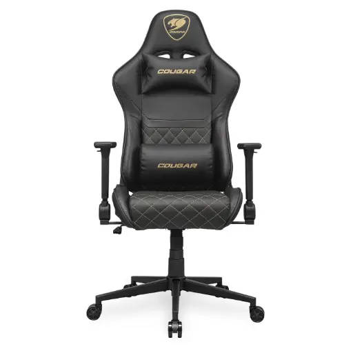 [192554007496] SILLA COUGAR ARMOR ONE V2 GOLD NEGRO/DORADO SOPORTA 120KG 3MAO2GLB.0001 11M DE GARANTIA
