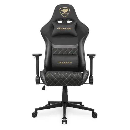 [192554007663] SILLA COUGAR ARMOR ONE V2 GOLD F NEGRO/DORADO SOPORTA 120KG 3MA2FGLB.0001 11M DE GARANTIA