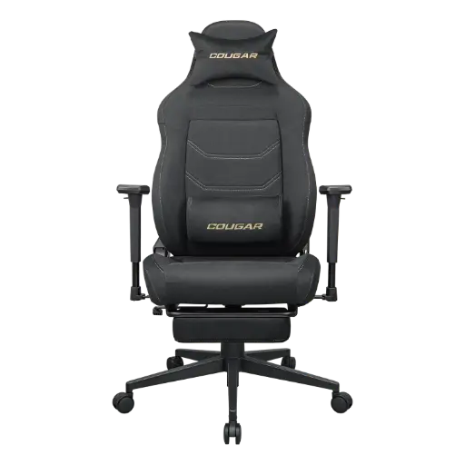 [192554009957] SILLA COUGAR EXPLORE NEO ROYAL F NEGRO/DORADO CON REPOSAPIES SOPORTA 120KG 3MEPNROB.0001 11M DE GARANTIA