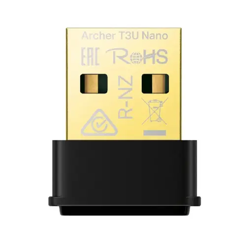 [840030701542] ADAPTADOR TPLINK ARCHER T3U NANO AC1300 2.4GHZ 5GHZ USB 2.0 12M DE GARANTIA