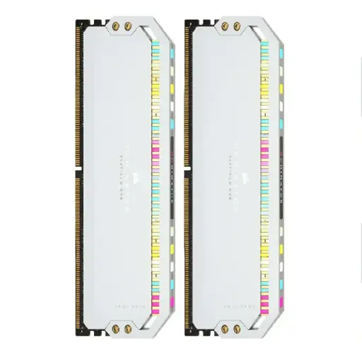 [840006662396] RAM CORSAIR DDR5 DOMINATOR PLATINUM 2X16 32GB 5200 BLANCO RGB CMT32GX5M2B5200C40W 12M DE GARANTIA