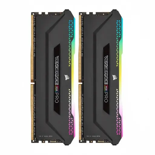 [840006613251] RAM CORSAIR DDR4 VENGEANCE PRO 2X16 32GB 3200 NEGRO RGB CMW32GX4M2E3200C16 12M DE GARANTIA