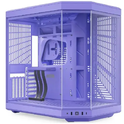 [848604048086] GABINETE HYTE Y70 EATX S/FUENTE CRISTAL TARO MILK LILA CS-HYTE-Y70-TM 12M DE GARANTIA