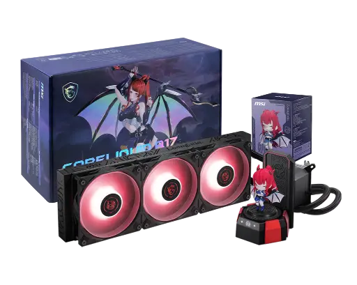 [824142432723] ENFRIAMIENTO MSI CORELIQUID A17 360MM NEGRO ARGB LGA1851/AM5 CORELIQUID A17 MLG EDITION 11M DE GARANTIA