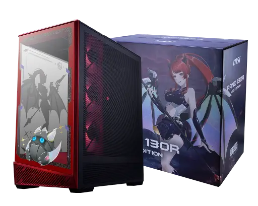 [824142439623] GABINETE MSI PANO 130R ARGB ATX ROJO/NEGRO PANO 130R MLG EDITION 11M DE GARANTIA