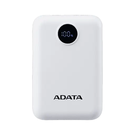 [842243036084] POWER BANK ADATA C100 BLANCO CARGA RAPIDA USB-C PC10022-12WH 6M DE GARANTIA