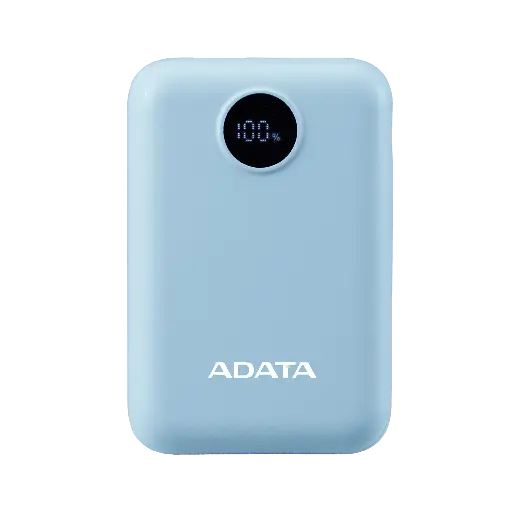 [842243036107] POWER BANK ADATA C100 AZUL CARGA RAPIDA USB-C PC10022-12LB 6M DE GARANTIA