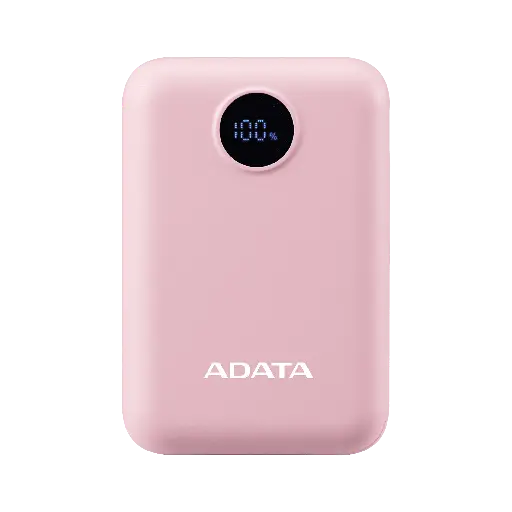 [842243036091] POWER BANK ADATA C100 ROSA CARGA RAPIDA USB-C PC10022-12PK 6M DE GARANTIA