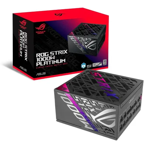 [197105594456] FUENTE ASUS ROG STRIX 1000W 80PLUS PLATINUM ATX 3.1 ROG-STRIX-1000P-GAMING 90YE00W1-B0AA00 12M DE GARANTIA
