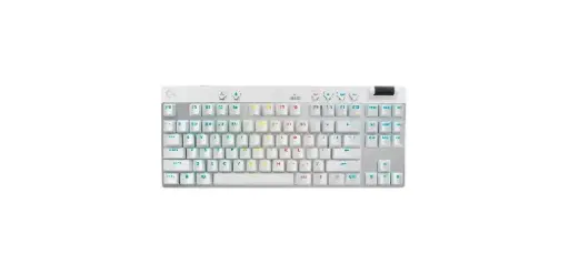 [097855198648] TECLADO LOGITECH PRO X TKL RAPID RGB USB INGLES BLANCO 920-013132 11M DE GARANTIA