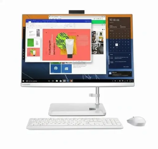 [198157061590] AIO LENOVO IDEACENTRE RYZEN 5 7430U 256GB SSD 8GB DDR4 23.8" FHD W11H BLANCO 24ALC6 F0G1014ALD GARANTIA CON FABRICANTE