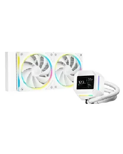 [6933412729464] ENFRIAMIENTO DEEPCOOL LM240 WH BLANCO ARGB 240MM LGA1851/AM5 R-LM240-WHDMMC-1 12M DE GARANTIA