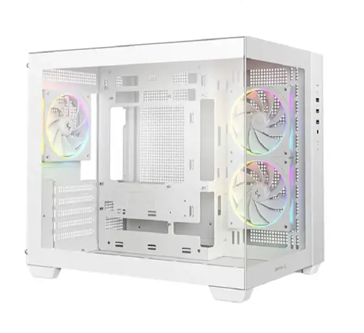 [6933412765509] GABINETE DEEPCOOL CG330 3F WH BLANCO M-ATX S/FUENTE R-CG330-WHNGM3-G 12M DE GARANTIA