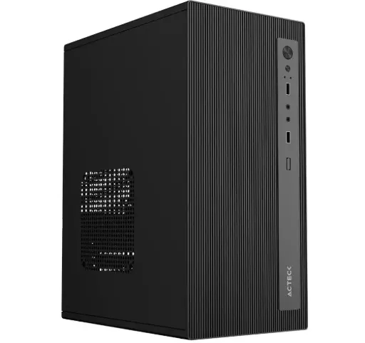 [7506215943802] GABINETE ACTECK ZARETH GI210F NEGRO M-ATX 500W AC-943802 1M DE GARANTIA
