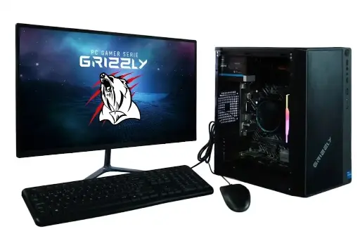 [662987044813] PC GRIZZLY INTEL CORE I3 12100 4.3GHZ 16GB 480GB WIFI MONITOR 22 KIT TECLADO Y MOUSE PG-INTEL095 12M DE GARANTIA 