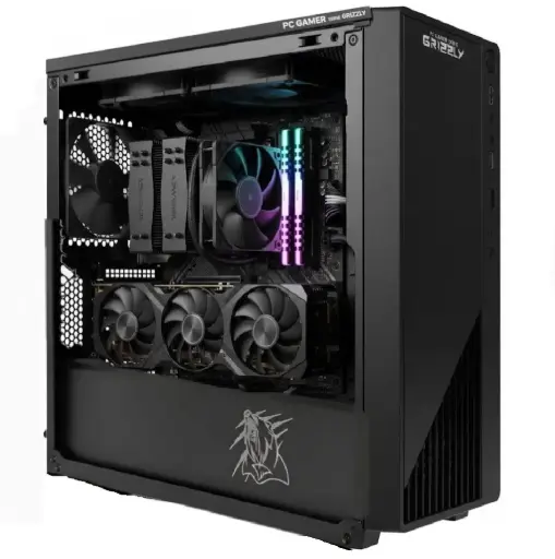 [662987044813] PC GRIZZLY INTEL CORE I3 12100 4.3GHZ 16GB 480GB WIFI MONITOR 22" KIT TECLADO Y MOUSE PG-INTEL095 UN AÑO DE GARANTIA 