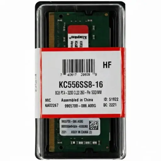 [740617335002] RAM KINGSTON KCP DDR5 LAP 16GB 5600 KCP556SS8-16 12M DE GARANTIA