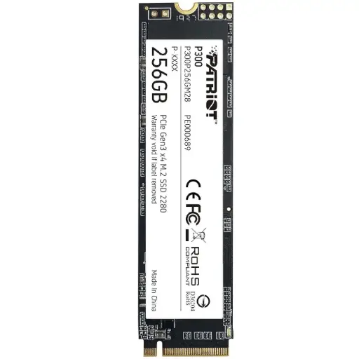 [0814914026519] SSD PATRIOT P300 256GB 2280 M2 1700MB 9SE00083-P300P256GM28 11M DE GARANTIA
