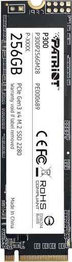 [0814914026519] SSD PATRIOT P300 256GB 2280 M2 1700MB 9SE00083-P300P256GM28 11M DE GARANTIA