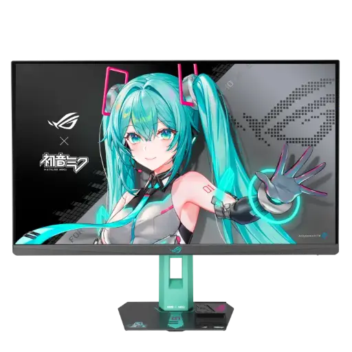 [199291190795] MONITOR 27 ASUS ROG STRIX XG27ACMEG-G HATSUNE MIKU EDITION 0.3MS 260HZ QHD GAMER IPS BOCINAS ADAPTIVE-SYNC USB C DP HDMI 90LM0C7U-B013B1 12M DE GARANTIA