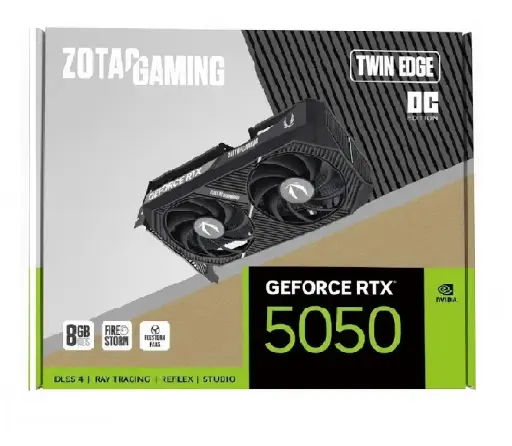 [810012085991] TARJETA DE VIDEO NVIDIA GEFORCE RTX5050 8GB OC GDDR6 ZOTAC GAMING TWIN EDGE ZT-B50500H-10M 12M DE GARANTIA
