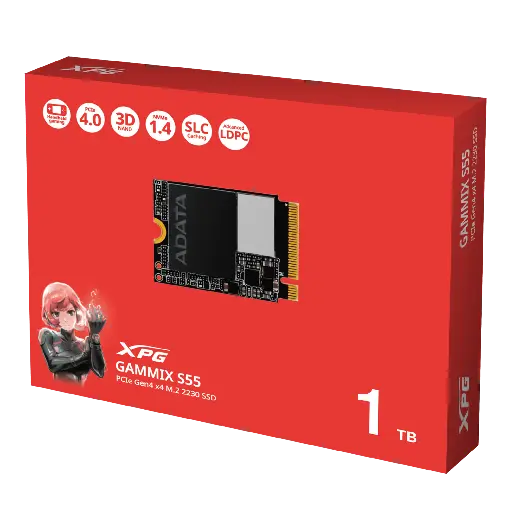 [842243027839] SSD ADATA S55 1TB M.2 2230 5000/3700MB SGAMMIXS55-1T-C 12M DE GARANTÍA